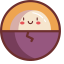 Round Purple Food Icon, round food,purple food