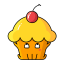 Cartoon Bread/Cake Icon, bread,cake,cartoon food