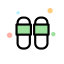 Slippers Icon, slippers,shoes,accessory