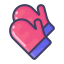 Cartoon Gloves Icon, accessory,clothing,gloves