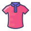 Cartoon POLO Shirt Icon, POLO shirt,clothing,shirt