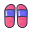 Cartoon Slippers Icon, clothing,shoes,slippers