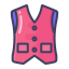 Cartoon Waistcoat Icon, clothing,fashion,waistcoat
