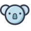Koala Icon, koala,wild animal