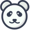 Panda Icon, panda,wild animal