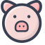 Pig Icon, farm animal,pig