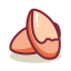 Apricot Kernel Icon, apricot kernel,nut