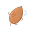 Cartoon Almond Icon, almond,cartoon nut