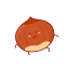 Cartoon Chestnut Icon, cartoon nut,chestnut