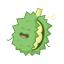 Cartoon Durian Dry Icon, durian dry,cartoon fruit