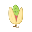 Cartoon Pistachio Icon, cartoon nut,pistachio