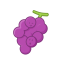 Cartoon Raisin Icon, cartoon fruit,raisin