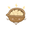 Cartoon Walnut Icon, cartoon nut,walnut