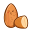 Almond Icon, almond,nut