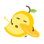 Cartoon Dried Mango Icon, dried mango,snack,cartoon