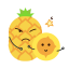 Cartoon Dried Pineapple Icon, dried pineapple,snack,cartoon