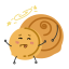 Cartoon Hand - torn Bread Icon, hand - torn bread,snack,cartoon
