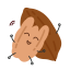 Cartoon Pecan Icon, cartoon,pecan,snack
