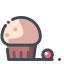 Cake with Cherry Icon, cake,cherry,dessert