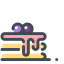 Cake with Dripping Frosting Icon, cake,dessert,frosting