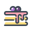 Colorful Birthday Cake Icon, birthday cake,colorful,dessert