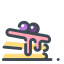 Colorful Frosted Cake Icon, cake,dessert,frosted