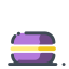 Purple Macaron Icon, dessert,macaron,purple
