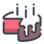 Red Birthday Cake Icon, birthday cake,dessert,red