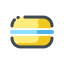 Yellow Macaron Icon, dessert,macaron,sweet