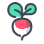 Small Radish Icon, small radish,vegetable