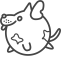 Outline Dog (Chinese Zodiac) Icon, Chinese zodiac,dog,outline