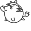 Outline Horse (Chinese Zodiac) Icon, horse,Chinese zodiac,outline
