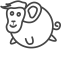 Outline Monkey (Chinese Zodiac) Icon, monkey,Chinese zodiac,outline