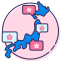 Blossom Forecast Icon, forecast,cherry blossom,graph