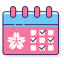 Cherry Festival Schedule Icon, calendar,cherry festival,schedule