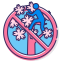 Do Not Climb Trees Icon, prohibition,climb trees,cherry blossom