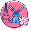 Europe Icon, Europe,cherry blossom,landmark