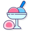 Mochi Ice Cream Icon, mochi,ice cream,Japanese