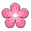 Peach Flower Icon, peach flower,flower,Japanese