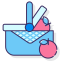 Picnic Icon, cherry blossom,food,picnic