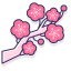 Plum Blossom Icon, branch,flower,plum blossom