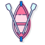 Rowboat Icon, boat,cherry blossom,rowboat