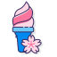 Sakura Ice Cream Icon, Japanese,ice cream,sakura