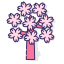 Sakura Tree Icon, cherry blossom,sakura,tree