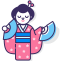 Traditional Dance Icon, dance,traditional,kimono