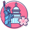 US Icon, US,cherry blossom,landmark
