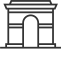 Arc de Triomphe Icon, Arc de Triomphe,French landmark