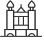 Castle Building Icon, castle,medieval architecture