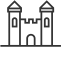 Castle Building Icon, castle,medieval architecture
