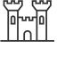 Castle Building Icon, castle,medieval architecture